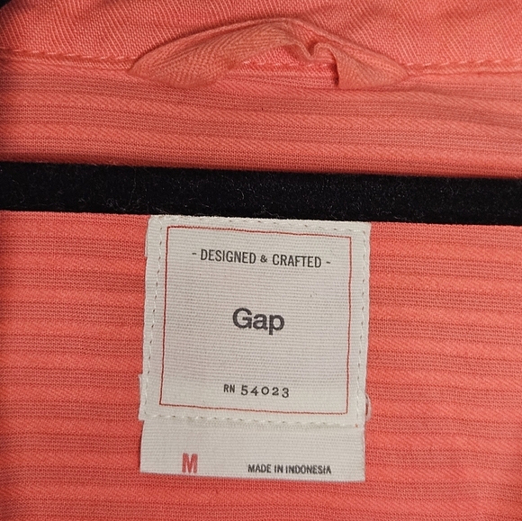 Gap Womens Coral Classic Denim Jacket Size M EUC - Picture 7 of 9